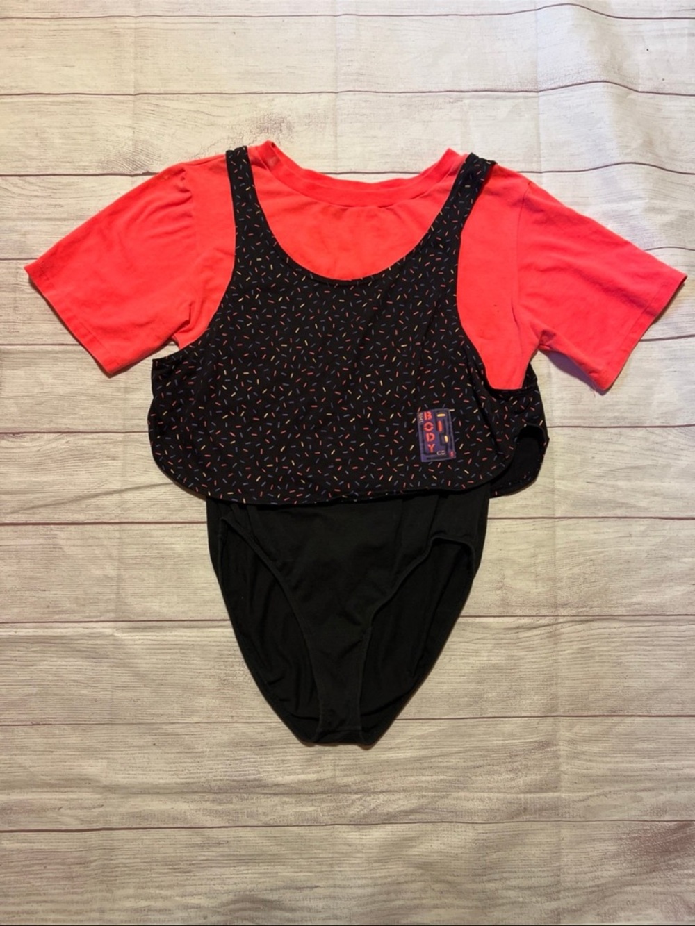 Vintage 80s the body co. Bodysuit size xl
